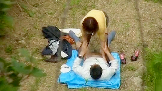 Outdoor Jav Couple Enjoy Hot Sex with Intense Penetration