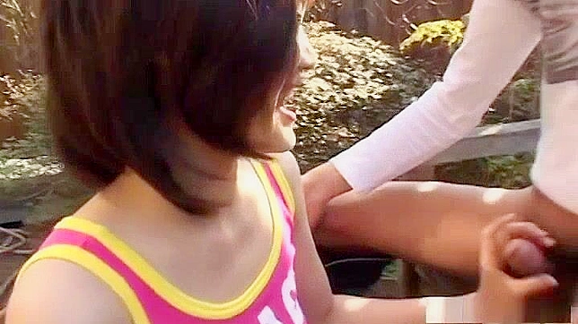 Outdoor Bliss - Mako Takeda's Sexy Blowjob Pleases Him Thoroughly