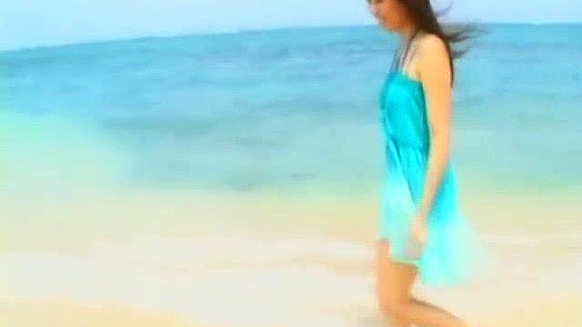 Sizzling Japanese Beauty Gets Drenched in Beachside Cumshots