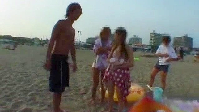 Sizzling Jav Star Seduces in Sexy Bikini Outdoor Orgy Fun