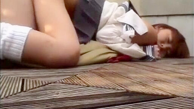 Outdoor JAV Scene with Sexy Japanese Tit Slut Teasing