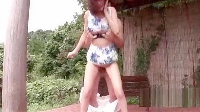 Japanese JAV Star Fucks Hard Outdoors For Raw Pleasure