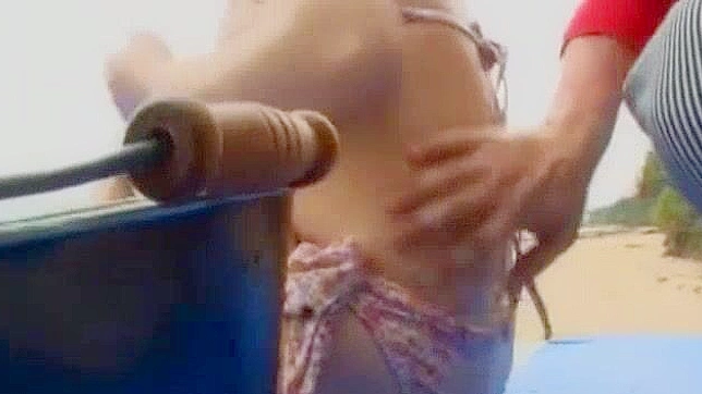 Hot JAV Scene! Mio & Mai Seduce Each Other Outdoors Passionately