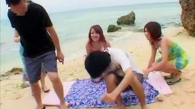 Outdoor Orgasm Fest! Japanese Beauties Enjoying Hot Group Sex