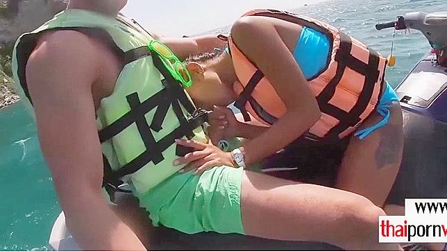 Outdoor JAV Threesome - Hot Teens 18+  Worship Big Cocks Together