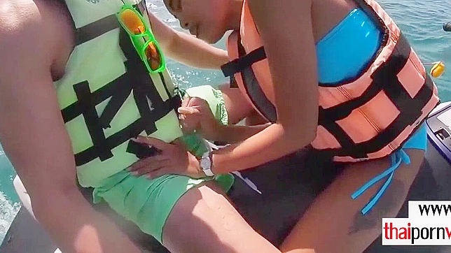 Outdoor JAV Threesome - Hot Teens 18+  Worship Big Cocks Together