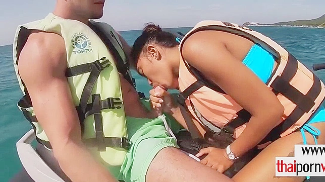 Outdoor JAV Threesome - Hot Teens 18+  Worship Big Cocks Together