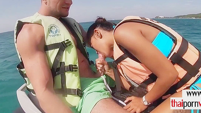 Outdoor JAV Threesome - Hot Teens 18+  Worship Big Cocks Together