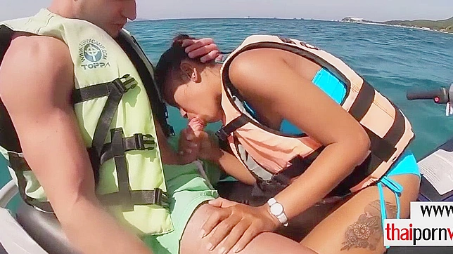 Outdoor JAV Threesome - Hot Teens 18+  Worship Big Cocks Together