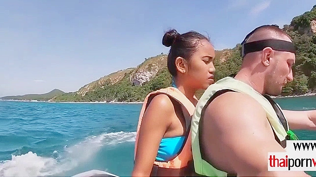 Outdoor JAV Threesome - Hot Teens 18+  Worship Big Cocks Together