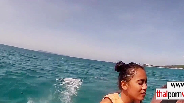 Outdoor JAV Threesome - Hot Teens 18+  Worship Big Cocks Together