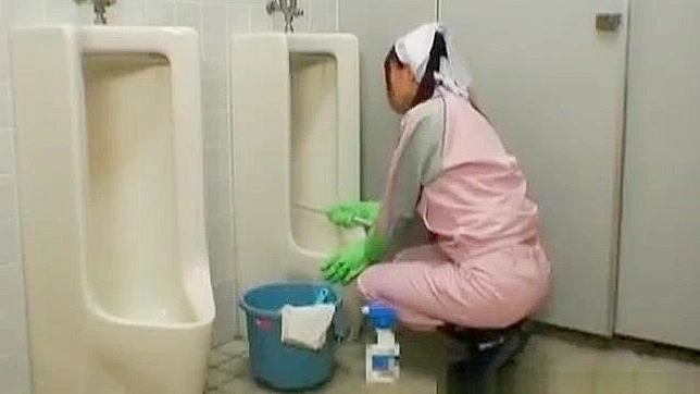 Naughty Japanese Bath Attendant Gets Fucked Hard