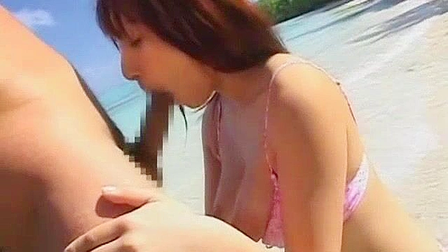 Horny Japanese Babe Shows Off Her Big Tits Outdoors
