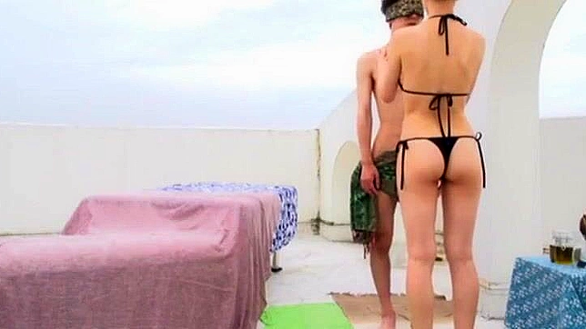 Horny Japanese MILF Takes Bath, Teases Her Hairy Vagina