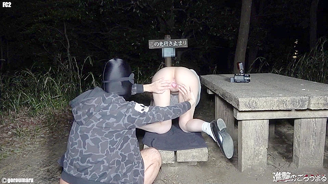 Japanese JAV Star Strips Naked in Public for Explicit Action