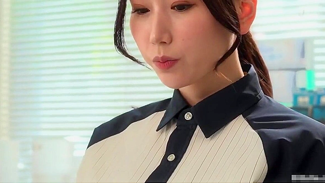 Sultry Japanese MILF Gives Blowjob Then Gets Fucked At Her Job Site