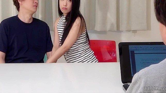 Luscious Wife Tempts Husband by Fucking Another Right There