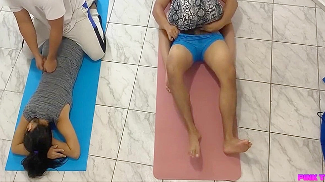 Client Asks for Trio Massage—Mounting Him While Hubby Watches Hotly