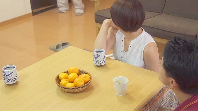 Cuckolded Dad Watches Stepmom Get Tasted on Warm Table Top