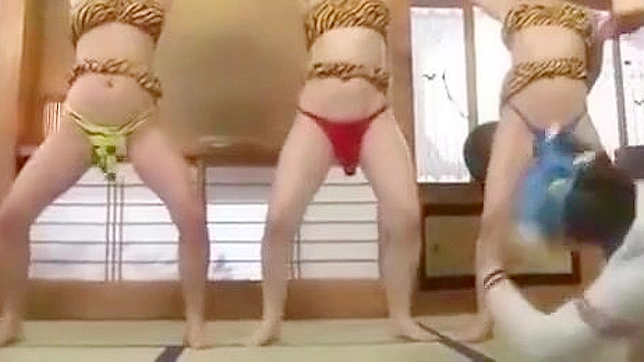 Sexy Japanese MILF Cosplayers in Hot On-Screen Action