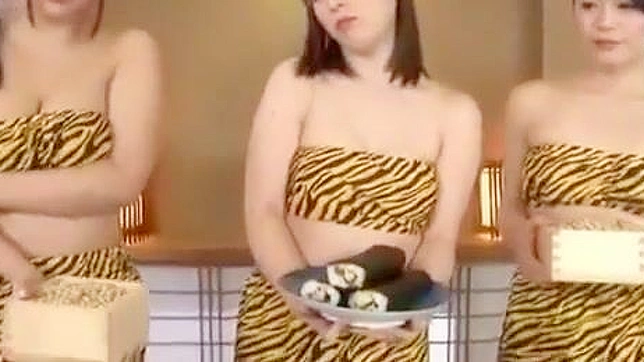 Sexy Japanese MILF Cosplayers in Hot On-Screen Action