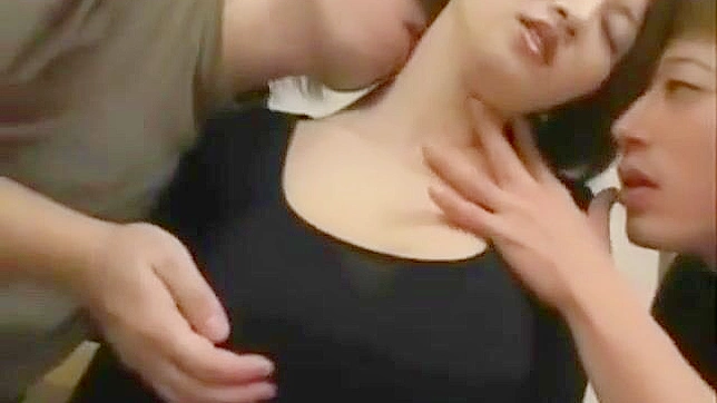 Cuckold Japanese Trio Hot Action - Seductive MILF Fucks Both Guys Hardly
