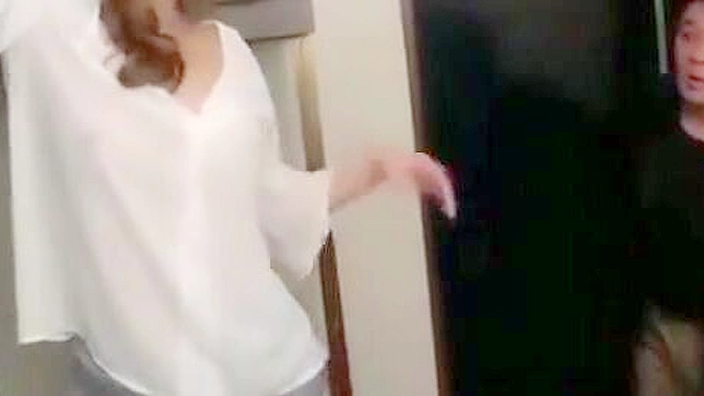 Cute Japanese Babe Takes Two Big Cocks Simultaneously