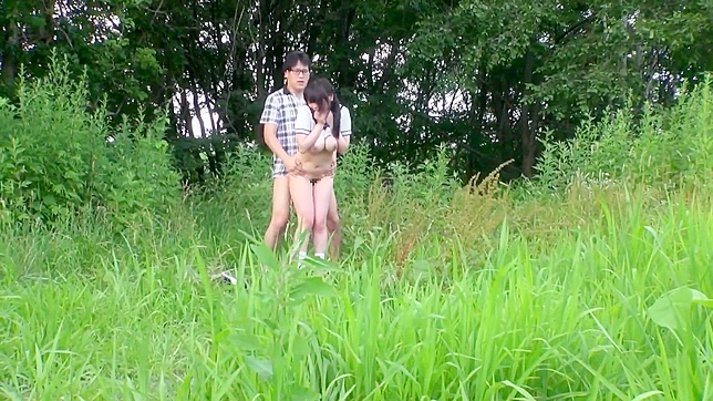 Public Park Sex Extravaganza - Hot Jap Babe Filled with cum!