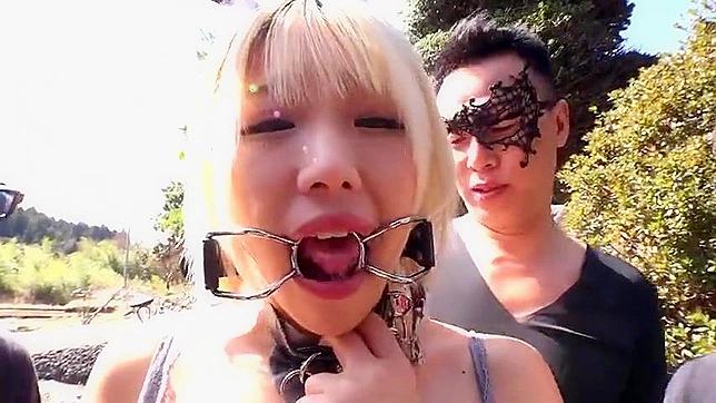 Humiliated Tied Japanese Slave Mio Takes Massive Cock Publicly