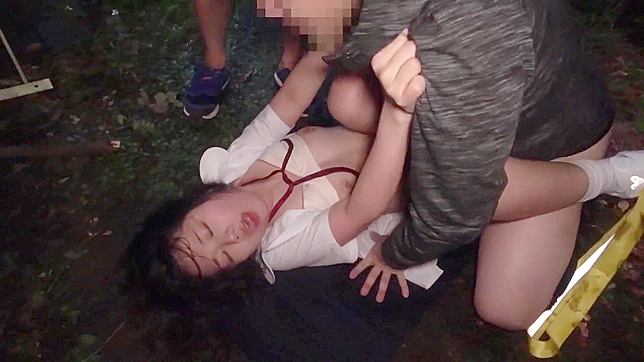 Japanese Submissive Bares Boobs And Stockinged Legs For Dominant Lover's Pleasure