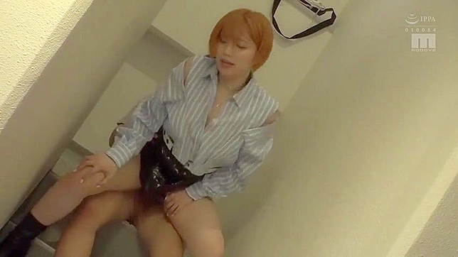 Tied-Up Asian Beauty Gives Perfect Handjob & Rides Him Hard