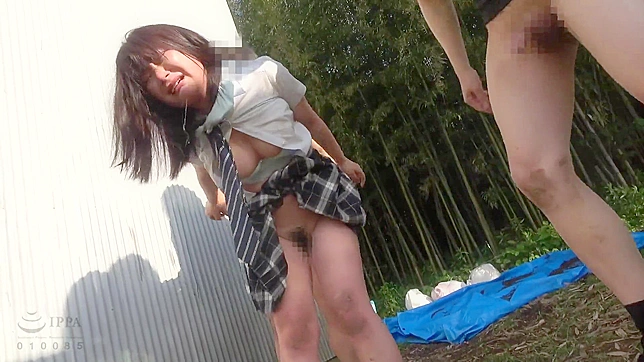 Submissive Japanese Slave Suckles Nipples Before Vaginal Drill