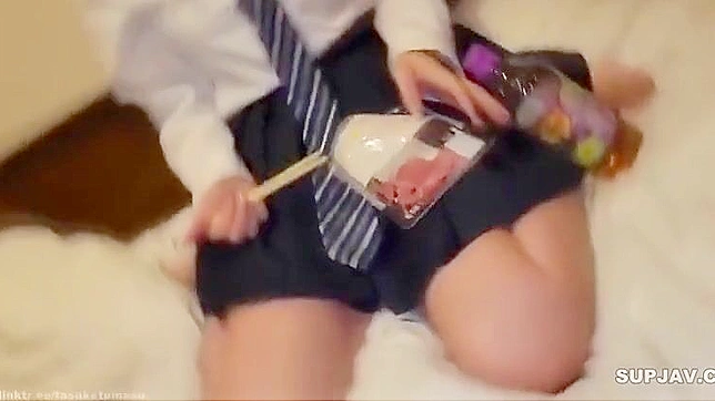 Voluptuous JAV Star in Hot School Uniform and Seductive Maid Sex