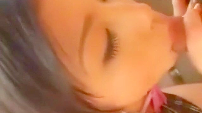 Enchanting Asian Beauty Gives Steamy Blowjob & Facial Shower Sex