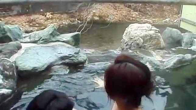 Kayoko Uesugi Pleasures Him Outdoors in Sensual Bathing Ritual