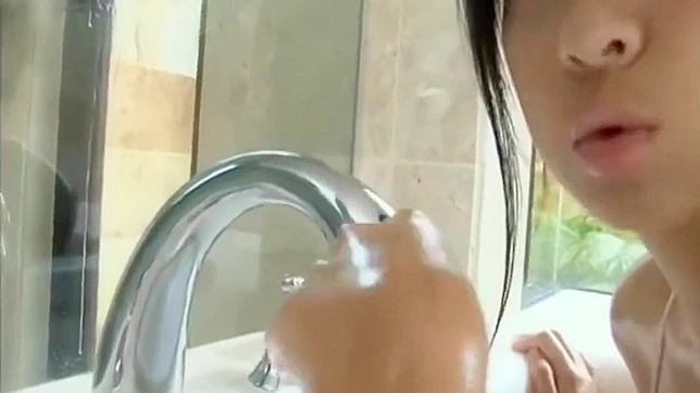 Luscious Japanese Beauty Gets Fucked Hard in the Shower Room