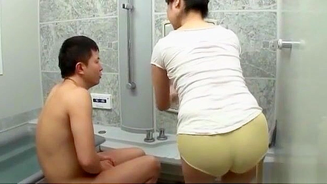 Sensual Japanese Milf Blows You Hard During Steamy Shower Seduction