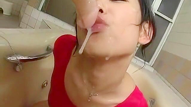 Kasumi Hoshino’s Seductive Toy Play Under Hot Shower
