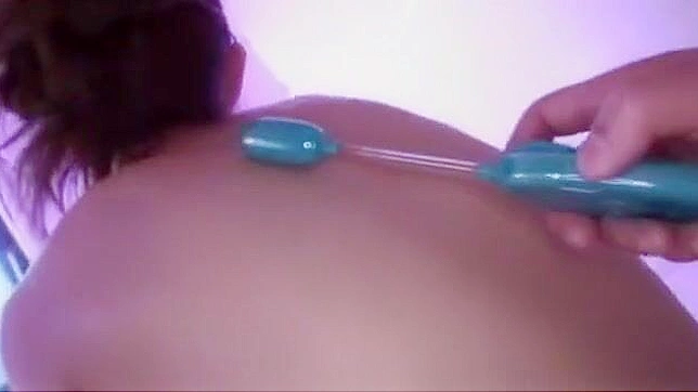 Seductive Japanese Siren Enjoys Hot Toys Action with Passionate Lover