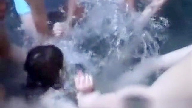 Enchanting JAV Star Seduces in Steamy Hot Tub Orgasm