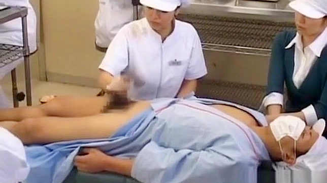 Nurse Tempts Patient by Deep Throat & Leg Spread Sex