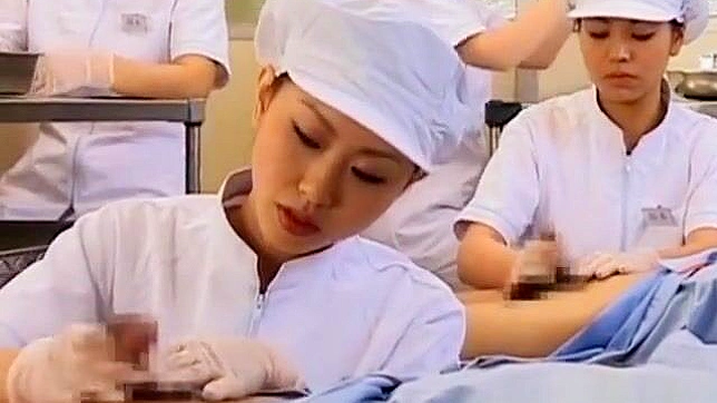 Nurse Tempts Patient by Deep Throat & Leg Spread Sex