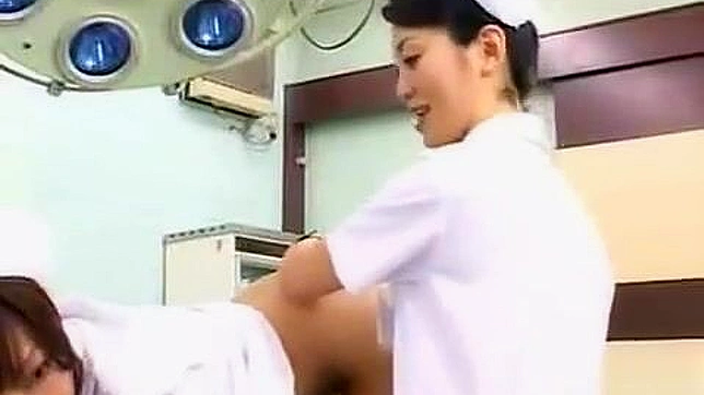 Sexy Japanese MILF Nurse Gets Anal with Coworker’s Dildo