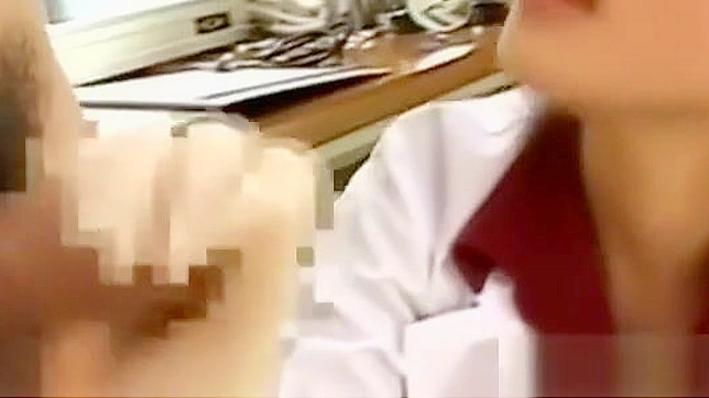 Seductive Nurse in Glasses Gives Mind-Bending Blowjob Action
