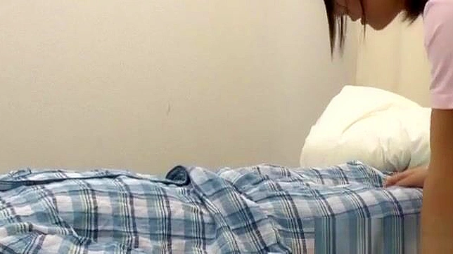 Excited JAV Nurse Enjoys Threesome with Two Big Dicks