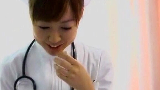 Shy Japanese Nurse Tempts in Sexy Lingerie for Passionate Room Rendezvous
