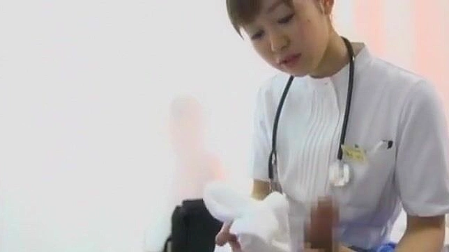 Shy Japanese Nurse Tempts in Sexy Lingerie for Passionate Room Rendezvous