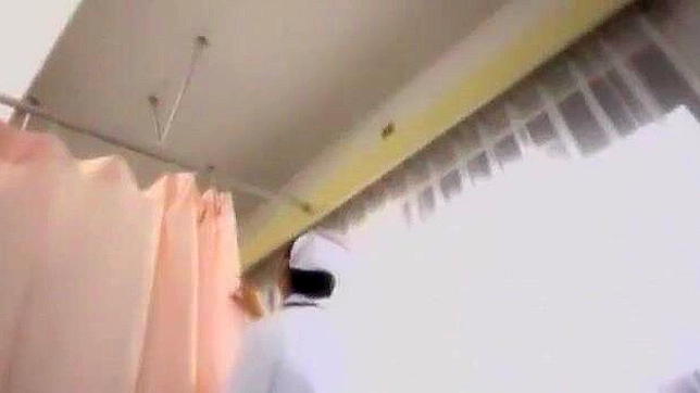 Shy Japanese Nurse Tempts in Sexy Lingerie for Passionate Room Rendezvous