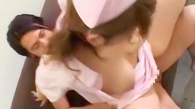 Lusty Nana Mochizuki Tempts With Her Plump Nurse Titties