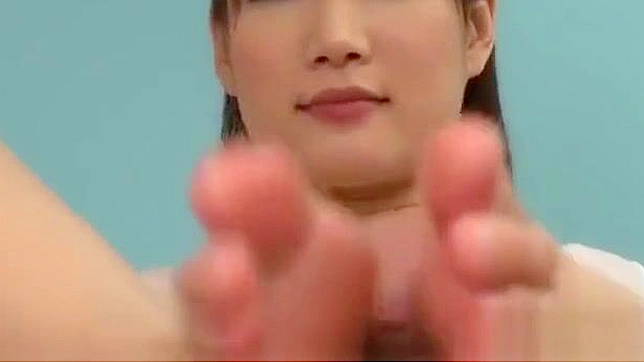 Seductive Japanese Nurse Tempts With Lusty Feet & Hot Tit Play